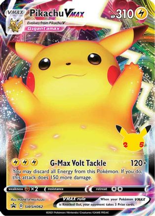 POKEMON TCG - Pikachu VMAX SWSH062 SWSH Sword & Shield Promo Cards - Promo