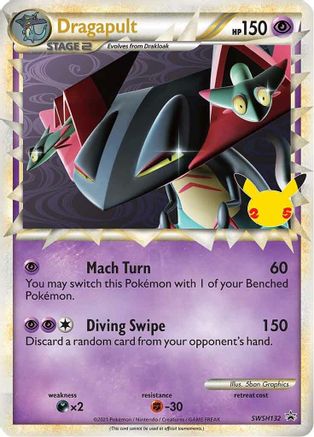 POKEMON TCG - Dragapult (Prime) SWSH132 SWSH Sword & Shield Promo Cards - Promo