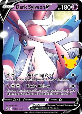 POKEMON TCG - Dark Sylveon V SWSH134 SWSH Sword & Shield Promo Cards - Promo
