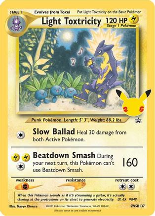 POKEMON TCG - Light Toxtricity SWSH137 SWSH Sword & Shield Promo Cards - Promo