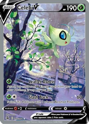 POKEMON TCG - Celebi V (Alternate Full Art) 245/264 SWSH08 Fusion Strike - Ultra Rare