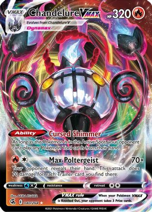 POKEMON TCG - Chandelure VMAX 040/264 SWSH08 Fusion Strike - Ultra Rare