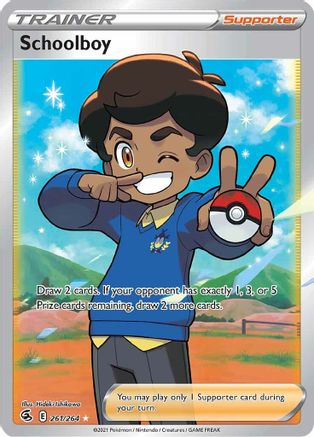 POKEMON TCG - Schoolboy (Full Art) 261/264 SWSH08 Fusion Strike - Ultra Rare