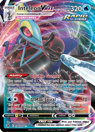 POKEMON TCG - Inteleon VMAX 079/264 SWSH08 Fusion Strike - Ultra Rare