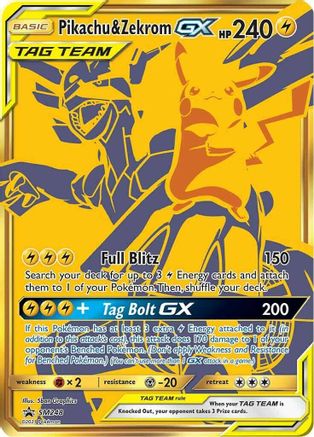 POKEMON TCG - Pikachu & Zekrom GX SM248 SM Promos - Promo