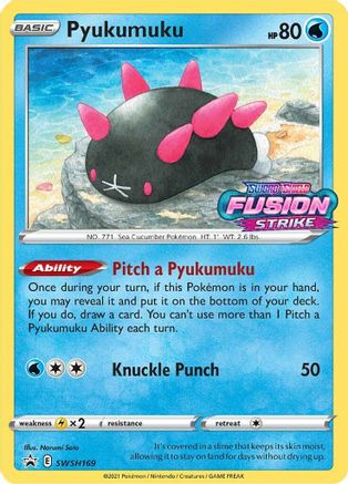 POKEMON TCG - Pyukumuku SWSH169/307 SWSH Sword & Shield Promo Cards - Promo