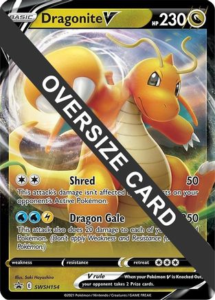 POKEMON TCG - Dragonite V - SWSH154 Jumbo Cards - Promo