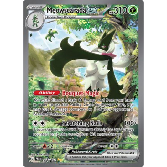 POKEMON TCG - MEOWSCARADA EX 256/193 PALDEA EVOLVED SPECIAL ILLUSTRATION RARE