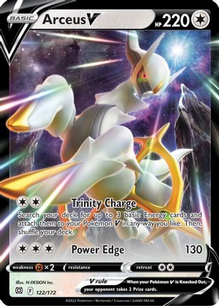 POKEMON TCG - Arceus V 122/172 SWSH09 Brilliant Stars - Ultra Rare