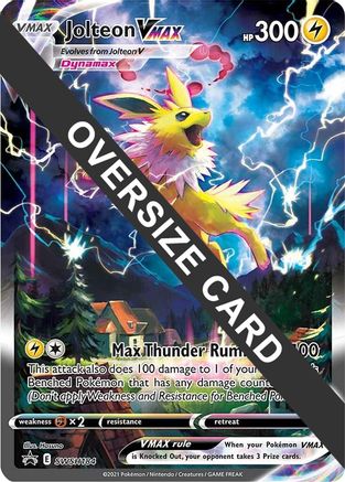 POKEMON TCG - Jolteon VMAX SWSH184 Jumbo Cards - Promo