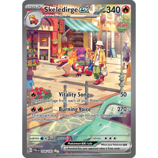 POKEMON TCG - SKELEDIRGE EX 258/193 PALDEA EVOLVED SPECIAL ILLUSTRATION RARE