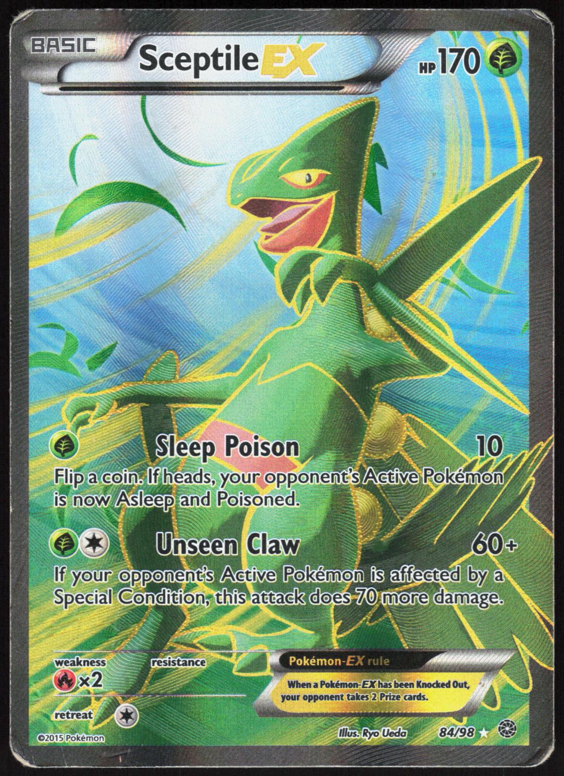 SCEPTILE EX 84/98 ANCIENT ORIGINS POKEMON ULTRA RARE HP