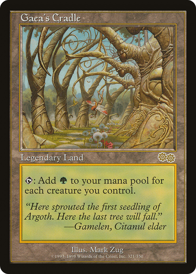 MAGIC: THE GATHERING  - Gaea's Cradle (USG-321) - Urza's Saga