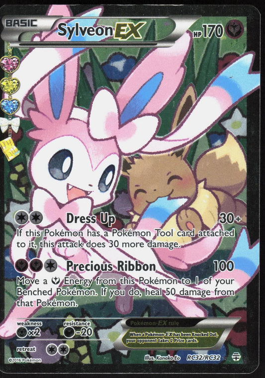 SYLVEON EX RC32/RC32 GENERATIONS POKEMON ULTRA RARE LP