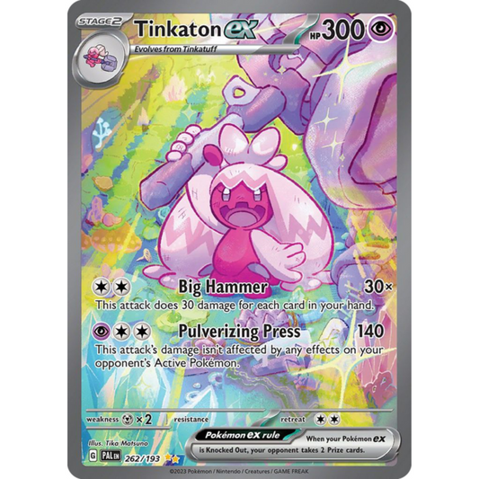 POKEMON TCG - TINKATON EX 262/193 PALDEA EVOLVED SPECIAL ILLUSTRATION RARE