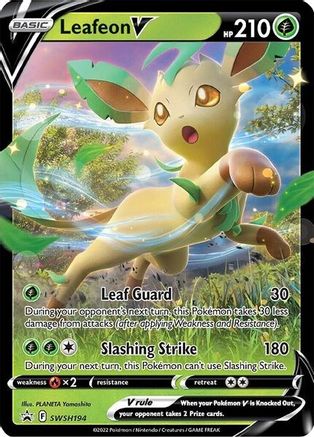 POKEMON TCG - Leafeon V SWSH194 SWSH Sword & Shield Promo Cards - Promo