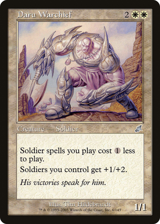 MAGIC: THE GATHERING  - Daru Warchief (SCG-006) - Scourge Foil