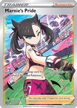 POKEMON TCG - Marnie's Pride (Full Art) 171/172 SWSH09 Brilliant Stars - Ultra Rare