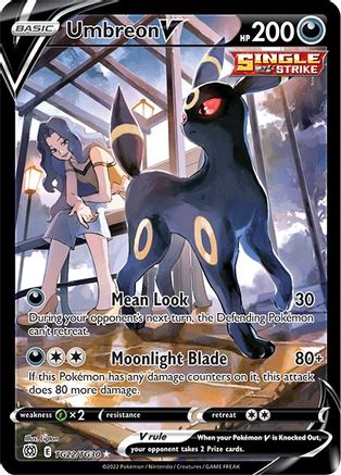 POKEMON TCG - Umbreon V TG22/TG30 SWSH09 Brilliant Stars Trainer Gallery - Ultra Rare