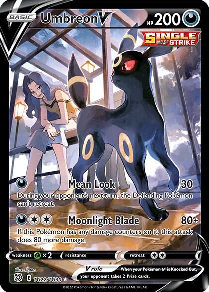 POKEMON TCG - UMBREON V TG22/TG30 BRILLIANT STARS TRAINER GALLERY