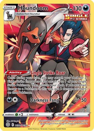 POKEMON TCG - Houndoom TG10 SWSH09 Brilliant Stars Trainer Gallery - Ultra Rare