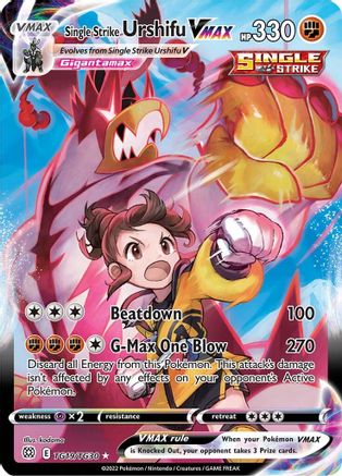 POKEMON TCG - Single Strike Urshifu VMAX TG19/TG30 SWSH09 Brilliant Stars Trainer Gallery - Ultra Rare