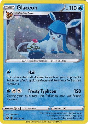 POKEMON TCG - Glaceon SWSH192 SWSH Sword & Shield Promo Cards - Promo