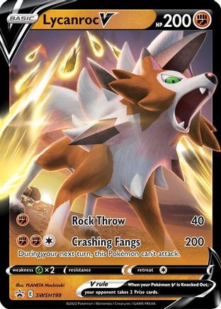 POKEMON TCG - Lycanroc V SWSH199/307 SWSH Sword & Shield Promo Cards - Promo