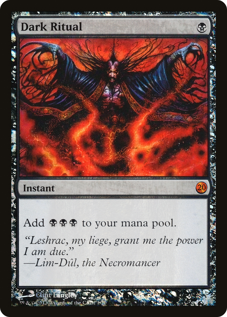MAGIC: THE GATHERING  - Dark Ritual (V13-001) - From the Vault: Twenty Foil