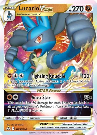 POKEMON TCG - Lucario VSTAR SWSH214 SWSH Sword & Shield Promo Cards - Promo