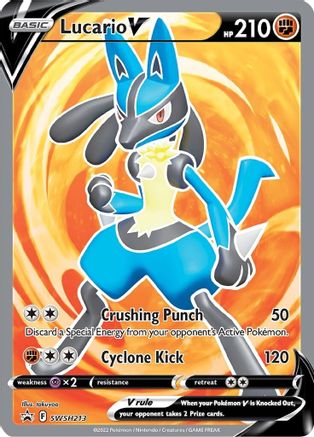 POKEMON TCG - Lucario V SWSH213 SWSH Sword & Shield Promo Cards - Promo