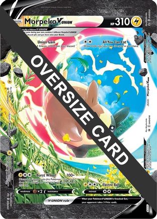 POKEMON TCG - Morpeko V-UNION (SWSH215-218) Jumbo Cards - Promo