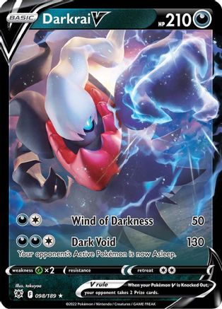 POKEMON TCG - Darkrai V 098/189 SWSH10 Astral Radiance - Ultra Rare