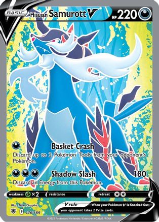 POKEMON TCG - Hisuian Samurott V (Full Art) 176/189 SWSH10 Astral Radiance - Ultra Rare