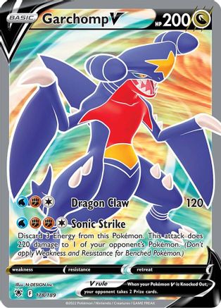POKEMON TCG - Garchomp V (Full Art) 178/189 SWSH10 Astral Radiance - Ultra Rare