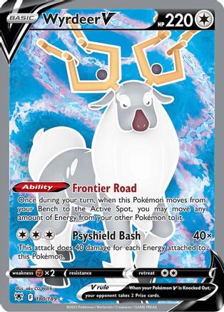 POKEMON TCG - Wyrdeer V (Full Art) 180/189 SWSH10 Astral Radiance - Ultra Rare