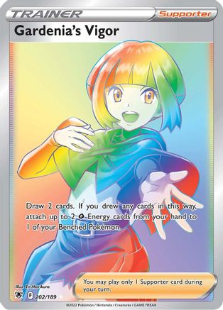 POKEMON TCG - Gardenia's Vigor (Secret) 202/189 SWSH10 Astral Radiance - Secret Rare