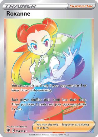 POKEMON TCG - Roxanne (Secret) 206/189 SWSH10 Astral Radiance - Secret Rare