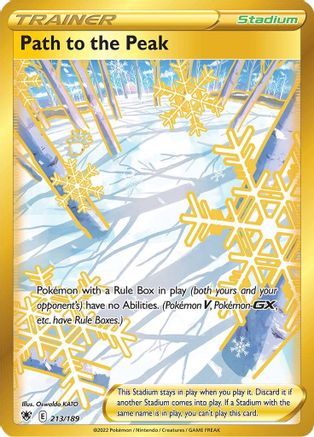 POKEMON TCG - Path to the Peak (Secret) 213/189 SWSH10 Astral Radiance - Secret Rare