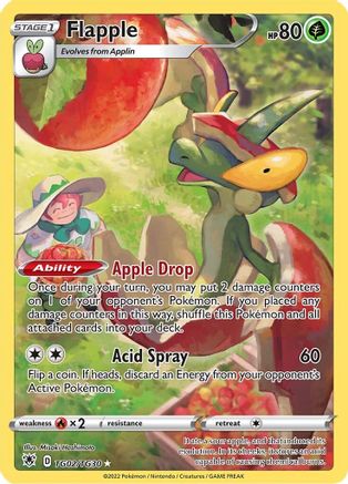 POKEMON TCG - Flapple TG02/TG30 SWSH10 Astral Radiance Trainer Gallery - Ultra Rare