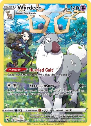 POKEMON TCG - Wyrdeer TG06/TG30 SWSH10 Astral Radiance Trainer Gallery - Ultra Rare
