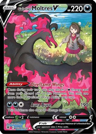 POKEMON TCG - Galarian Moltres V TG20/TG30 SWSH10 Astral Radiance Trainer Gallery - Ultra Rare