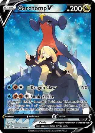 POKEMON TCG - Garchomp V TG23/TG30 SWSH10 Astral Radiance Trainer Gallery - Ultra Rare