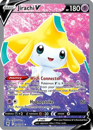 POKEMON TCG - Jirachi V (Full Art) 170/189 SWSH10 Astral Radiance - Ultra Rare
