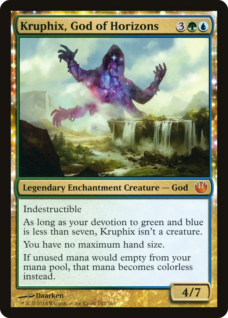 MAGIC: THE GATHERING  - Kruphix, God of Horizons (JOU-152) - Journey into Nyx: (enchantment) Foil