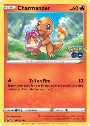 POKEMON TCG - Charmander SWSH232 SWSH Sword & Shield Promo Cards - Promo