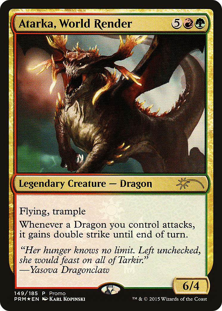 MAGIC: THE GATHERING  - Atarka, World Render (UMP-149★) - Fate Reforged Promos Foil