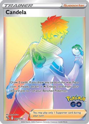 POKEMON TCG - Candela (Secret) 083/078 Pokemon GO - Secret Rare