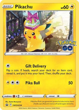POKEMON TCG - Pikachu SWSH234 SWSH Sword & Shield Promo Cards - Promo