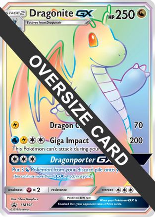 POKEMON TCG - Dragonite GX - SM156 Jumbo Cards - Promo